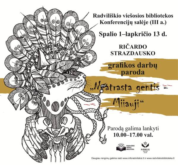 Ričardo Strazdausko grafikos paveikslų paroda  „Neatrasta gentis – Miiauji“